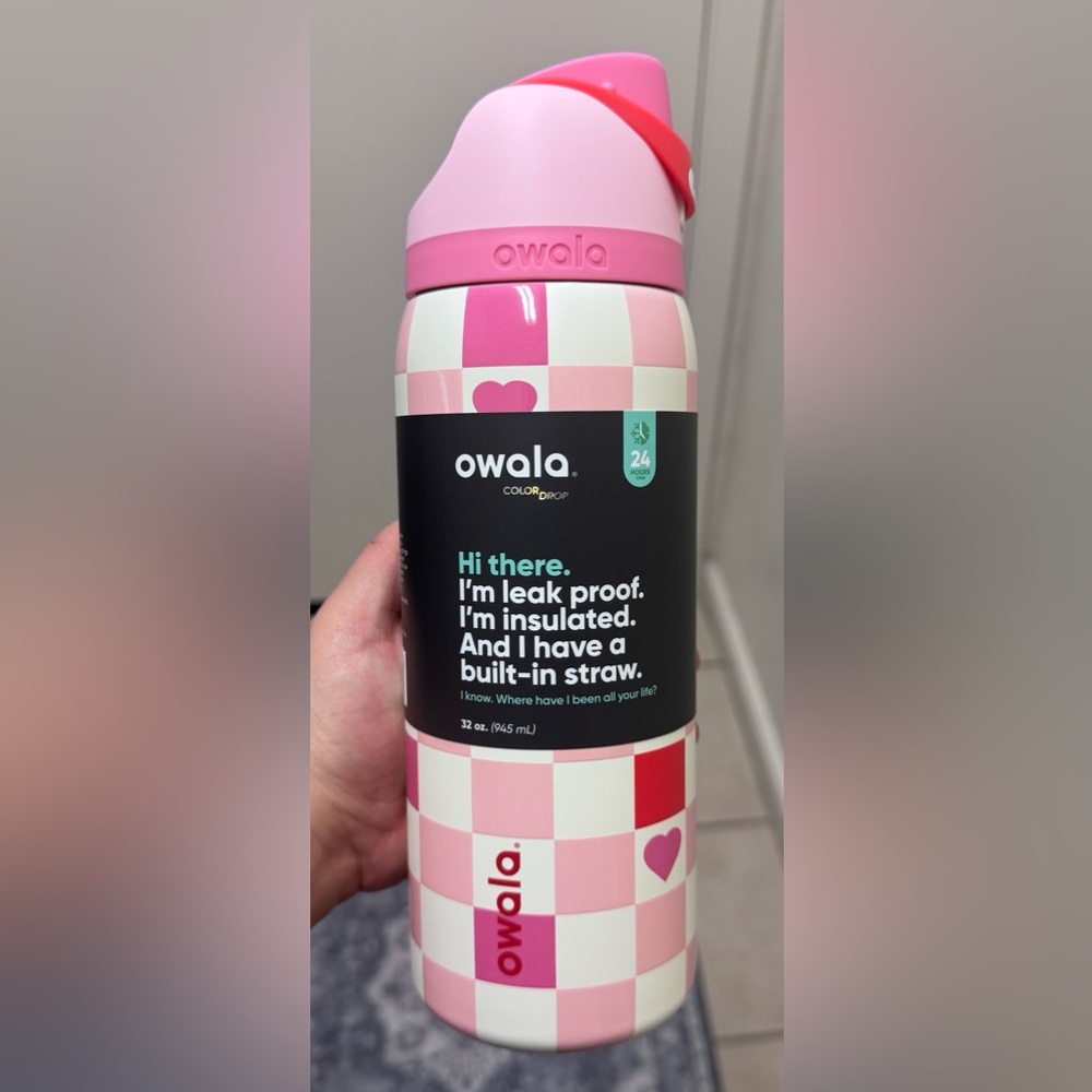 Owala 2025 Valentines Day FreeSip 32oz Limited Edition, CHECK ME OUT